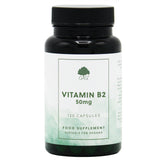 Bottle of Vitamin B2 Riboflavin 50mg 120 Capsules