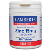 Zinc 15mg (as Citrate), 180 Tablets