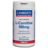 L-Carnitine 500mg, 60 Capsules
