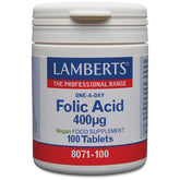 Folic Acid 400ug, 100 Tablets