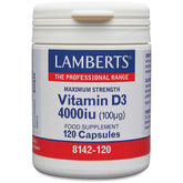 Vitamin D3 4000 iu (100ug), 120 Capsules