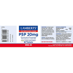 P5P 20mg, 60 Tablets