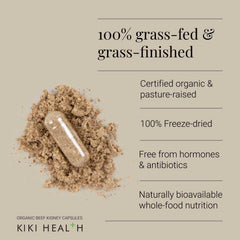 Organic Beef Kidney - 180 Vegicaps
