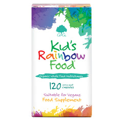 Bottle of Organic Kid’s Rainbow Food Capsules 120 Capsules