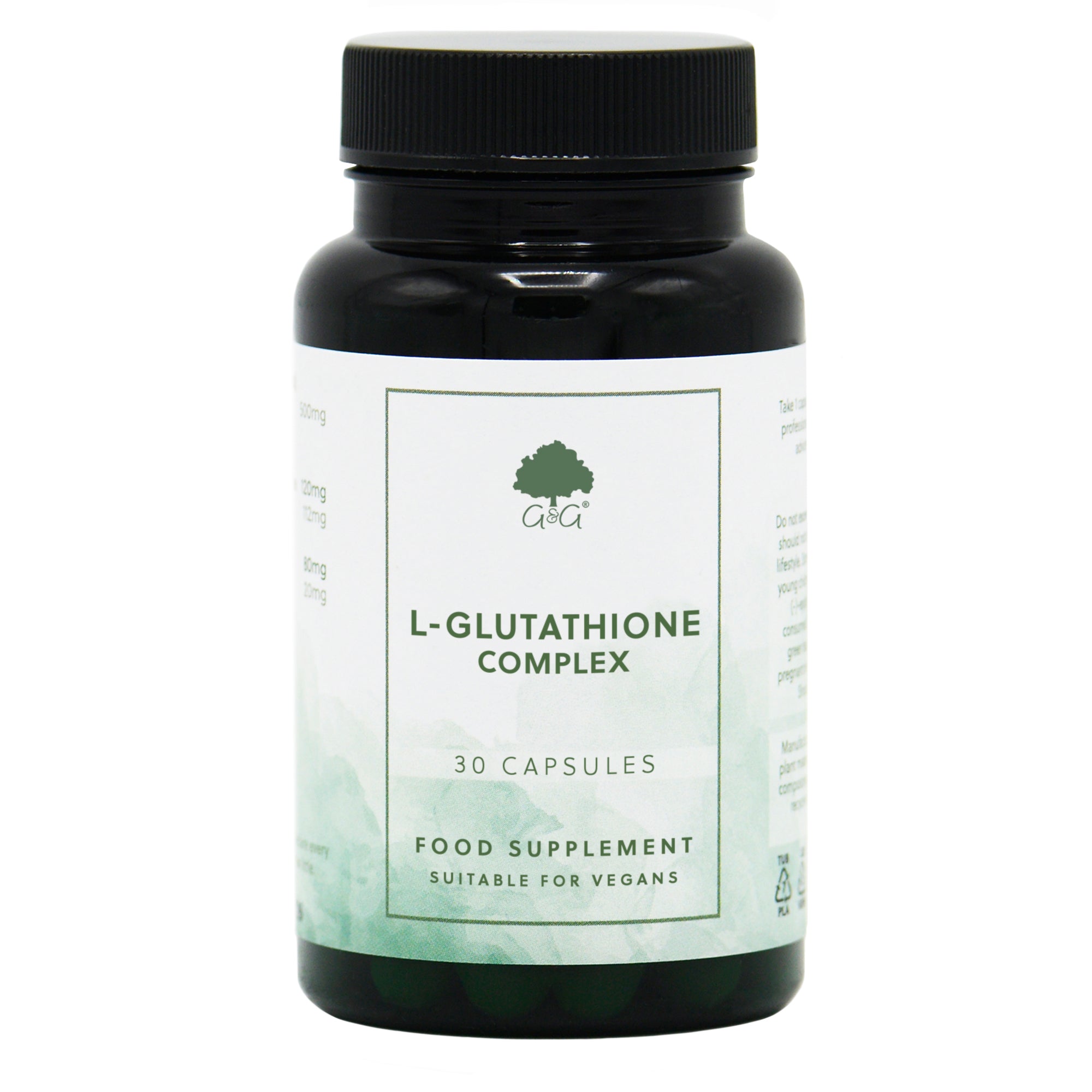 Bottle of L-Glutathione Complex 30 Capsules