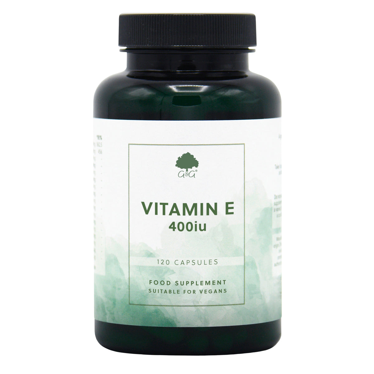 Bottle of Natural Vitamin E 400iu (D-Alpha form) 120 Capsules