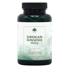 Bottle of Siberian Ginseng 400mg 120 Capsules