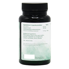 Ingredients label for Vitamin A (Retinol) 5000iu 120 Capsules