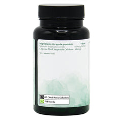 Ingredients label for Vitamin B1 Thiamine HCl 100mg 90 Capsules