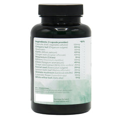 Ingredients label for Digesta Cleanse 120 Capsules