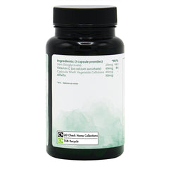 Ingredients label for Iron (Bisglycinate) 20mg 60 Capsules