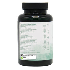 Ingredients label for Hair, Skin & Nails 120 Capsules
