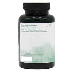 Ingredients label for Pure Vitamin C Powder 150g Powder