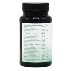 Ingredients label for Meno-Time (New Formula - was GA507) 90 Capsules