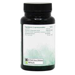 Ingredients label for L-Lysine Complex 60 Capsules