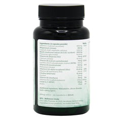 Ingredients label for Unwind 60 Capsules
