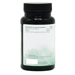 Ingredients label for Vitamin B2 Riboflavin 50mg 120 Capsules