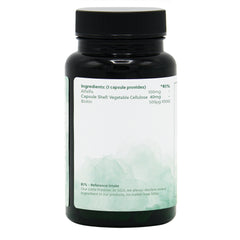 Ingredients label for Biotin 500µg 120 Capsules