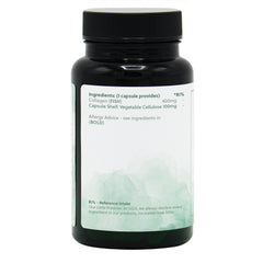 Ingredients label for Collagen 400mg 60 Capsules