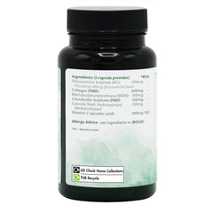 Ingredients label for Collagen Extra (with Glucosamine, Chondroitin & MSM) 60 Capsules