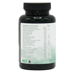 Ingredients label for Protecta (Immune Formula) 90 Capsules
