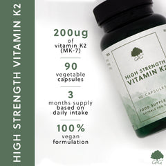 USPs for High-Strength Vitamin K2 200µg 90 Capsules