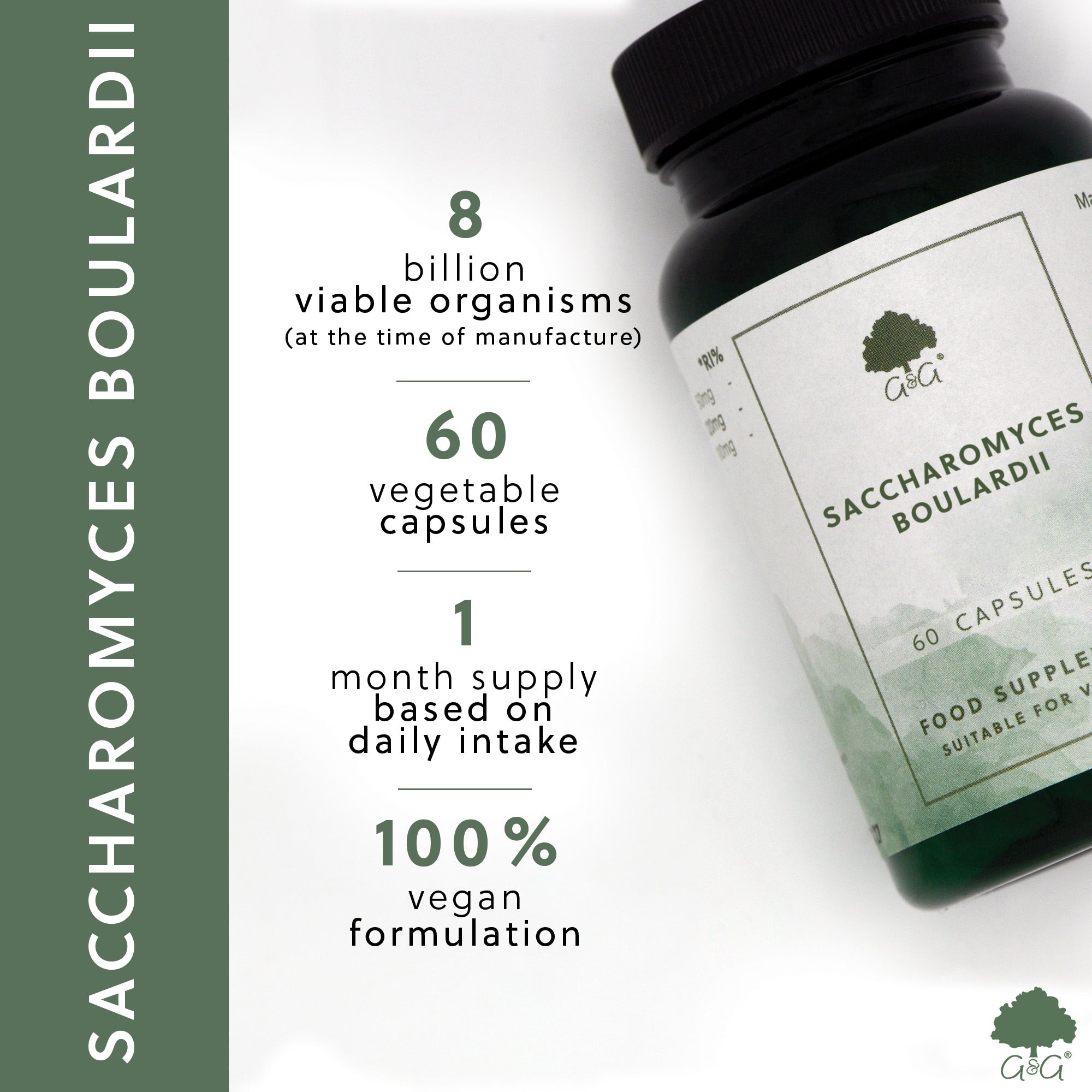 USPs for Saccharomyces Boulardii (with L-Glutamine) 60 Capsules