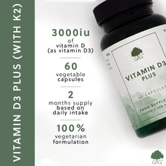 USPs for Vitamin D3 Plus 4000iu (with Calcium & Vitamin K2) 60 Capsules