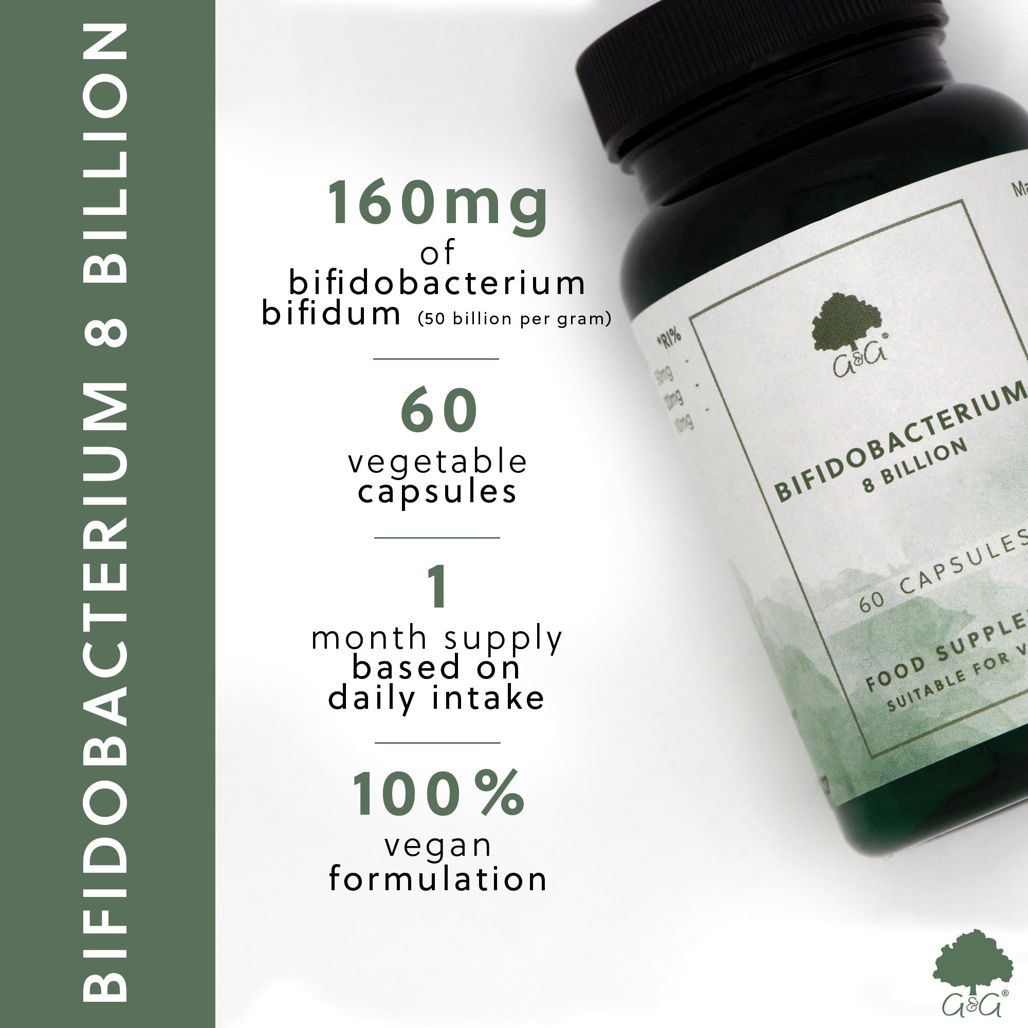 USPs for Bifidobacterium (8 Billion) 60 Capsules