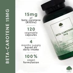 USPs for Natural Beta-Carotene 15mg 120 Capsules