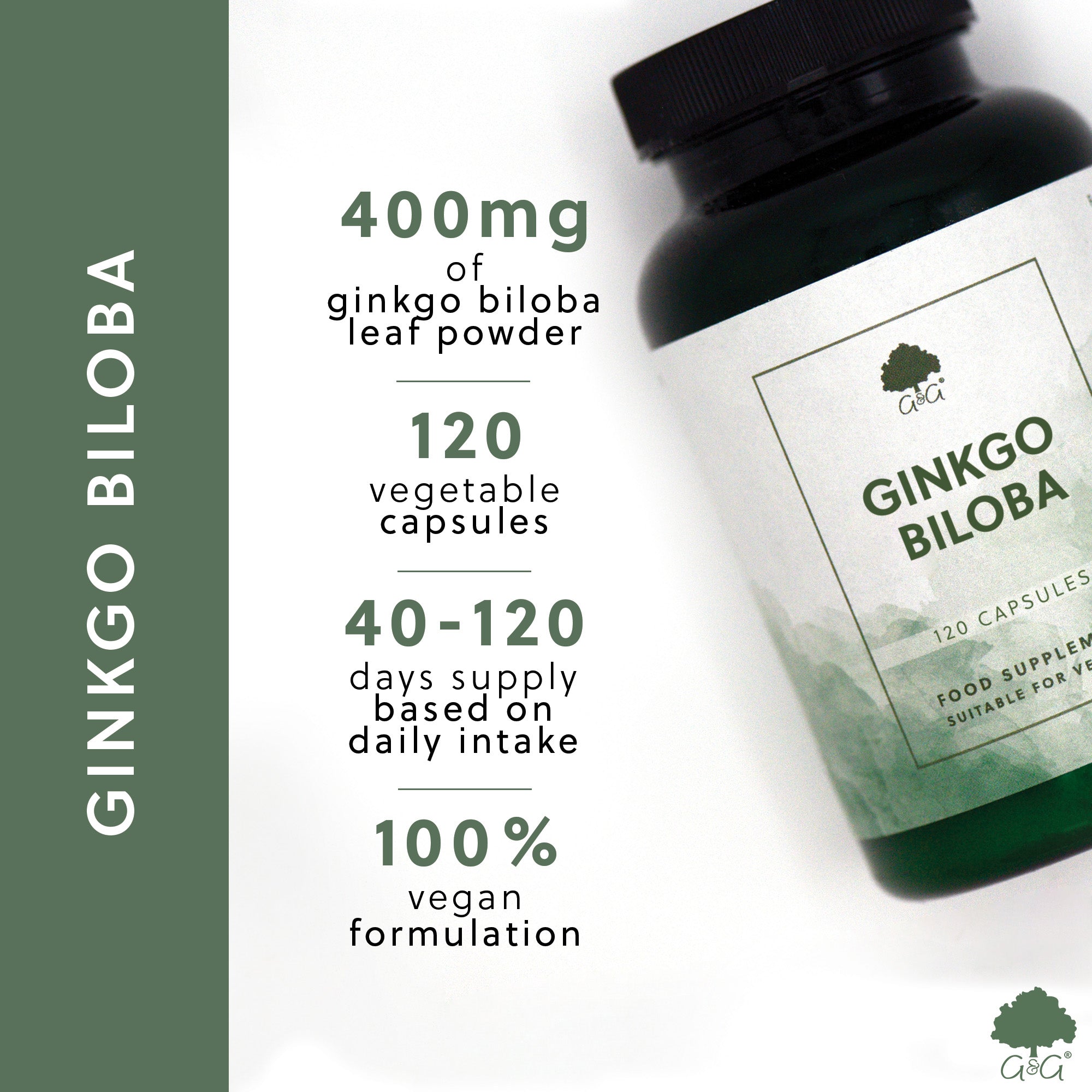 USPs for Ginkgo Biloba 410mg 120 Capsules