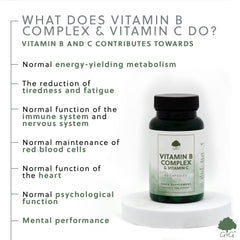 Vitamin B-Complex & Vitamin C 150mg 60 Capsules
