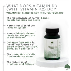 Vitamin D3 2500iu (with Vitamin K2) (from micro-algae) 90 Capsules