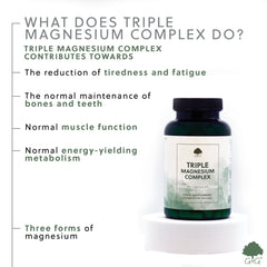 Triple Magnesium Complex (Bisglycinate, Citrate, Malate) 90 Capsules