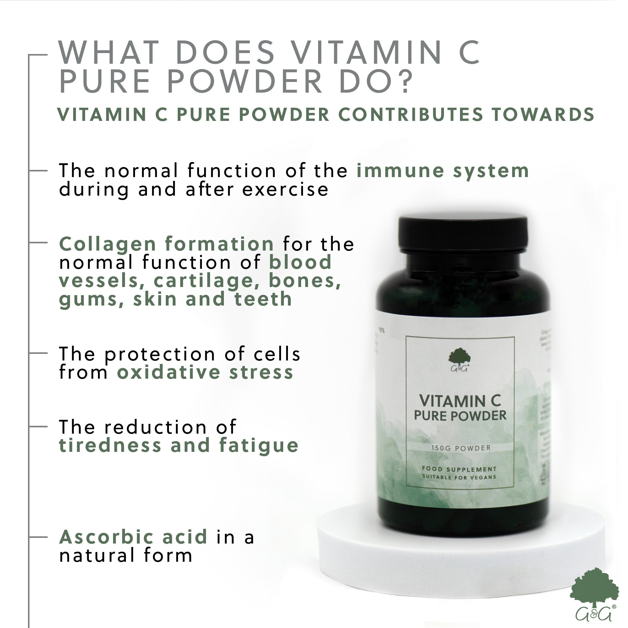 Pure Vitamin C Powder 150g Powder
