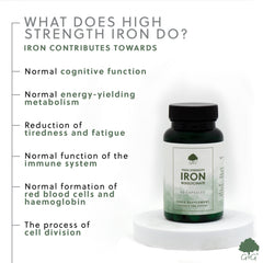 High-Strength Iron (Bisglycinate) 50mg 60 Capsules