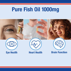 Pure Fish Oil 1100mg, 60 Capsules