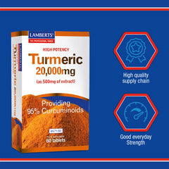 Turmeric 20,000mg, 120 Tablets