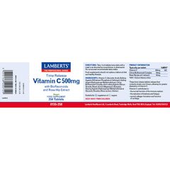 Vitamin C- Time Release 500mg, 250 Tablets