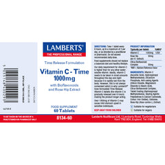 Vitamin C-Time Release 1000mg, 60 Tablets