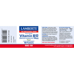 Vitamin B12 100ug, 100 Tablets