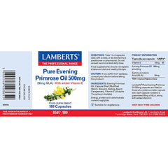 Evening Primrose Oil 500mg, 180 Capsules