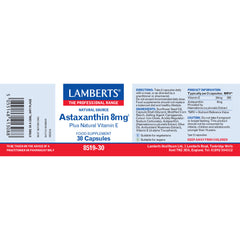 Astaxanthin 8mg, 30 Capsules