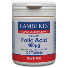 Folic Acid 400ug, 100 Tablets
