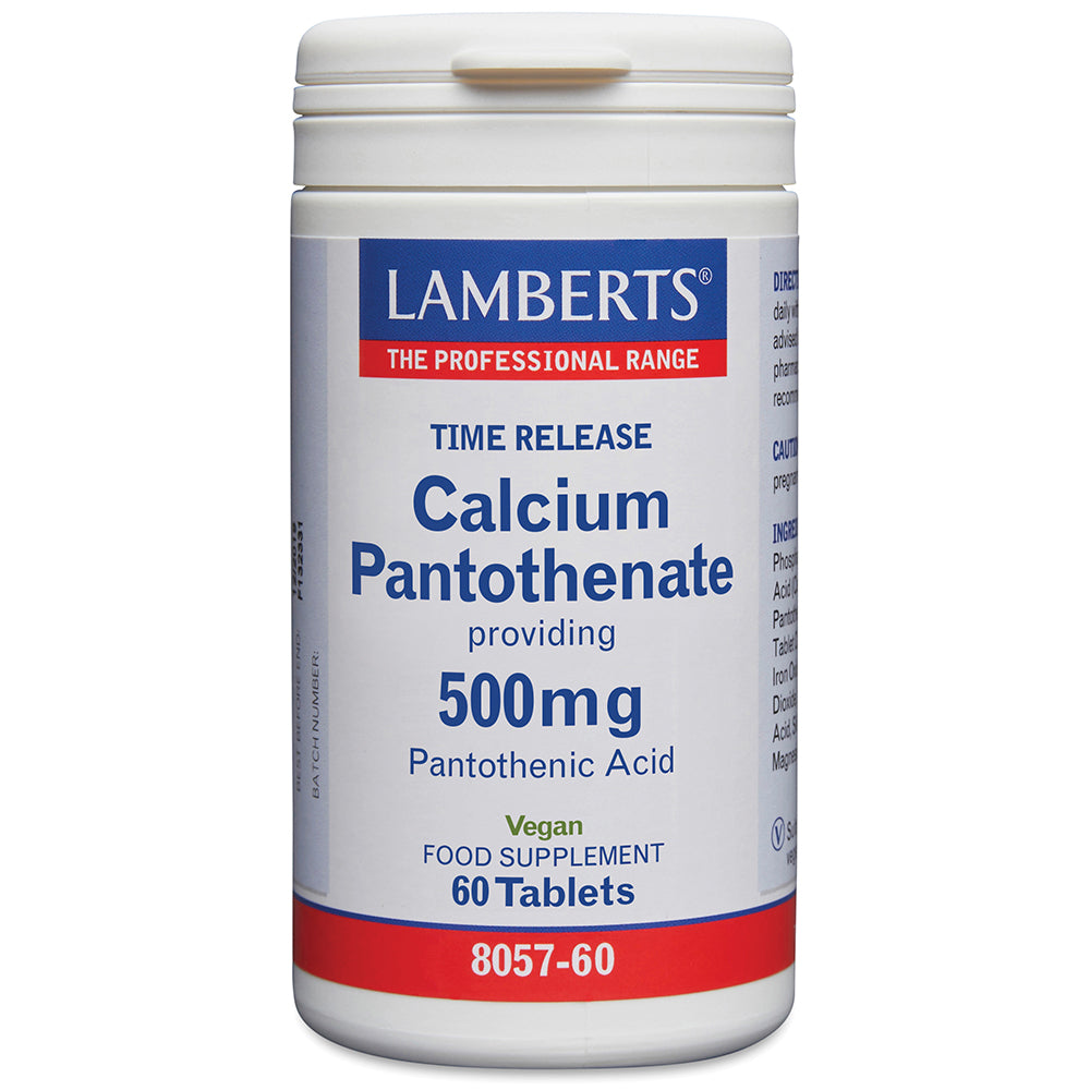 Calcium Pantothenate 500 (Vitamin B5) 500mg, 60 Tablets