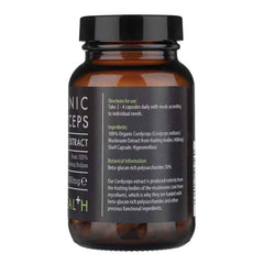 Organic Cordyceps Mushroom Extract Vegicaps