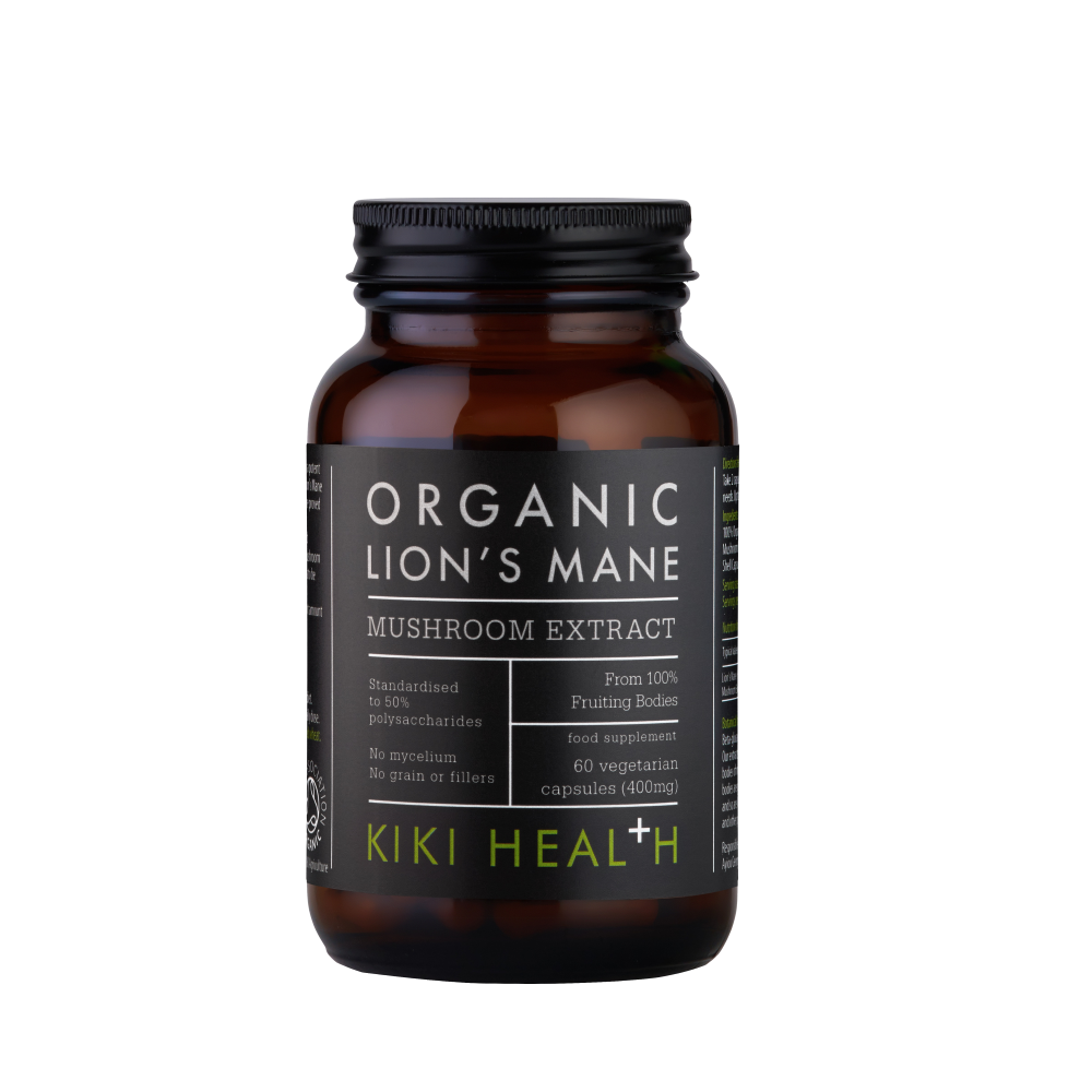 Organic Lions Mane Mushroom Extract - 60 Vegicaps