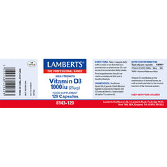 Vitamin D3 1000iu (25ug), 120 Capsules