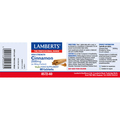 Cinnamon 2500mg, 60 Capsules