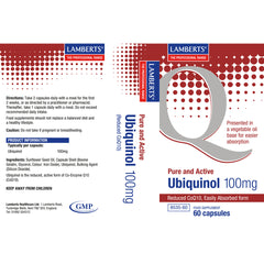 Ubiquinol 100mg, 60 Capsules